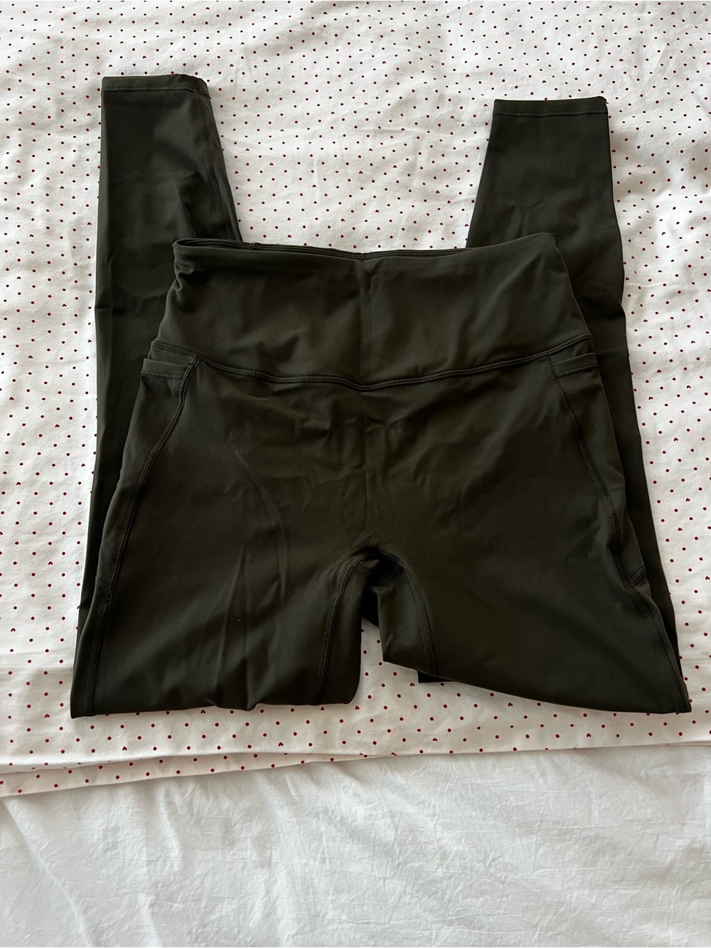 Olive Green High Waisted Leggings